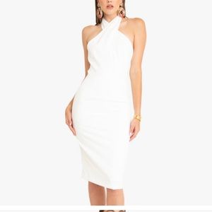 Black Halo white dress customized size 4